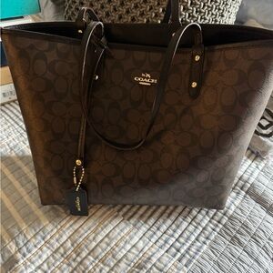 Coach Brown Tote Bag